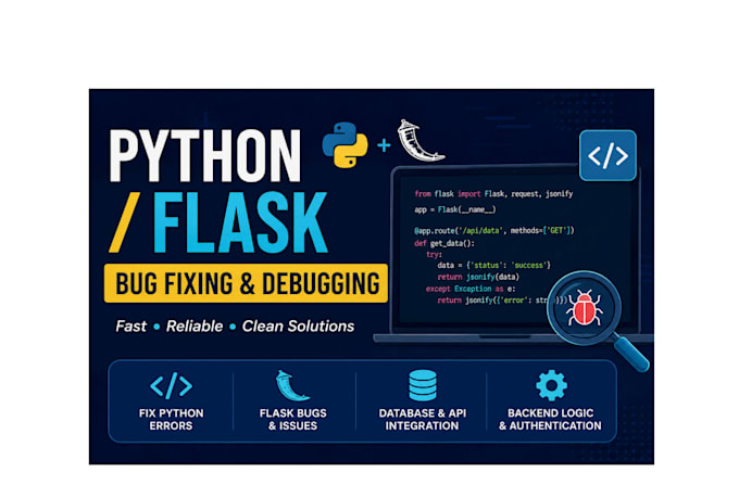 fix python flask bugs, errors, and backend issues